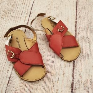 Giovanni Junior red & white sandals sz 24 (US 8)